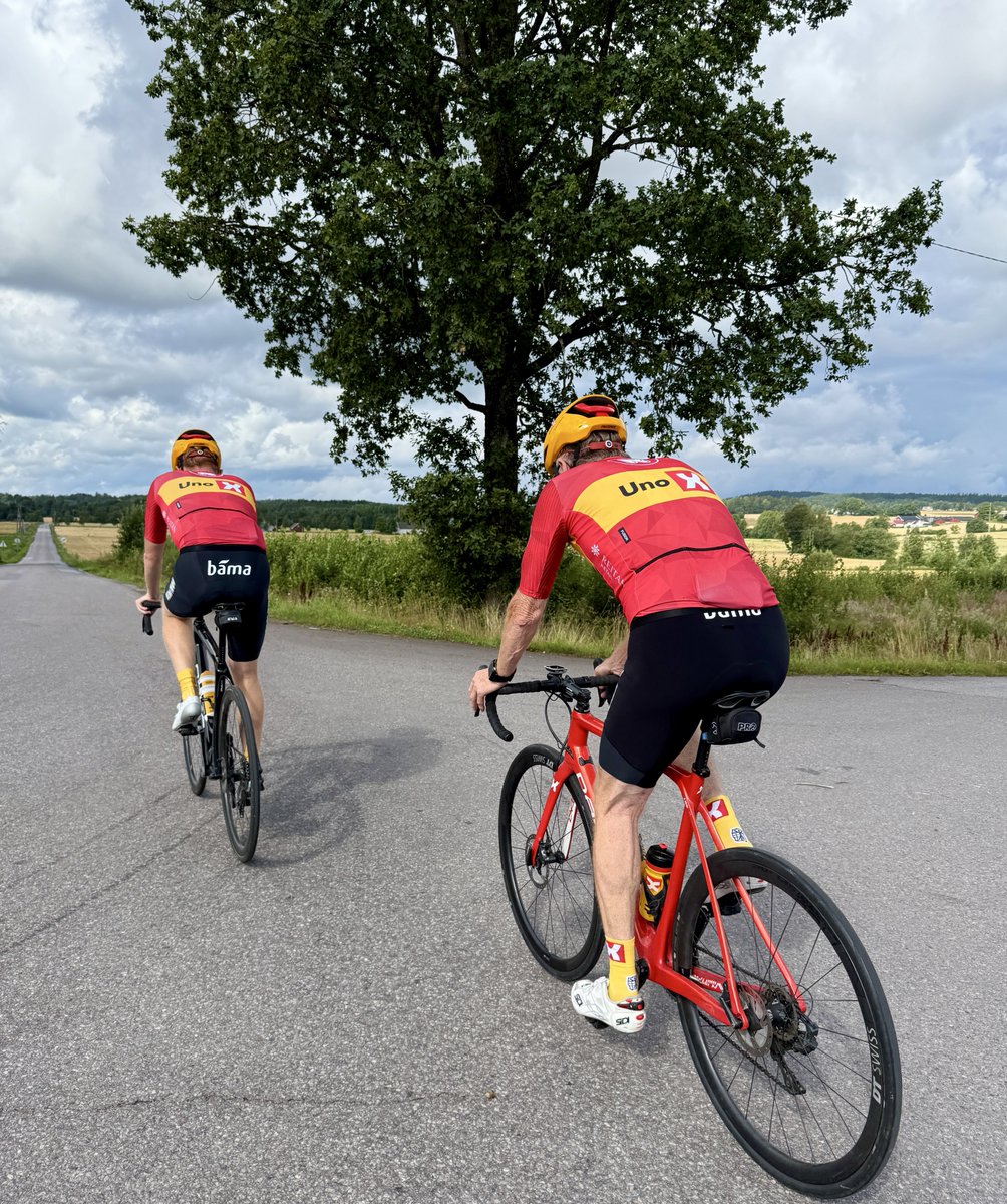 These two have been crucial to my lifelong passion for cycling.

My oldest son (30) and my father, who is pedaling into his 80th year.