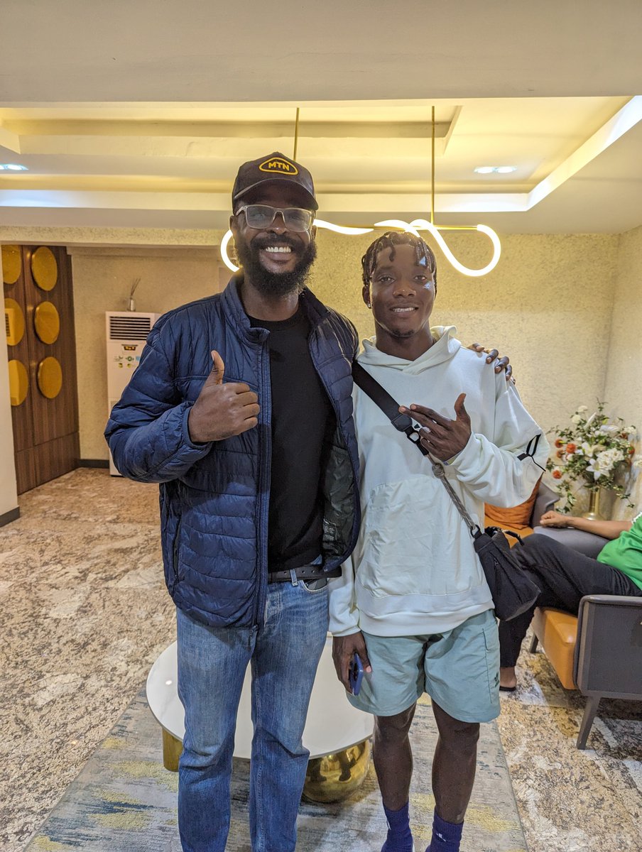 This afternoon with King Ajayi; so far, Nigeria's only sub 10s runner this season. I'm really happy to see how far he has come, and the hard work he has put in. He's destined for great things. Hopefully, Nigerians will get to hear more about him when he competes in Tokyo.
