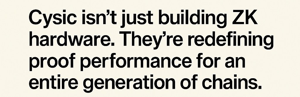 JobenzAlpha's tweet image. zkSync, Polygon zkEVM, Scroll…
Everyone sees the race.
But few know who&apos;s building the engine.

Cysic is the ZK hardware under the hood — making rollups fly.
@cysic_xyz ♾️⚡