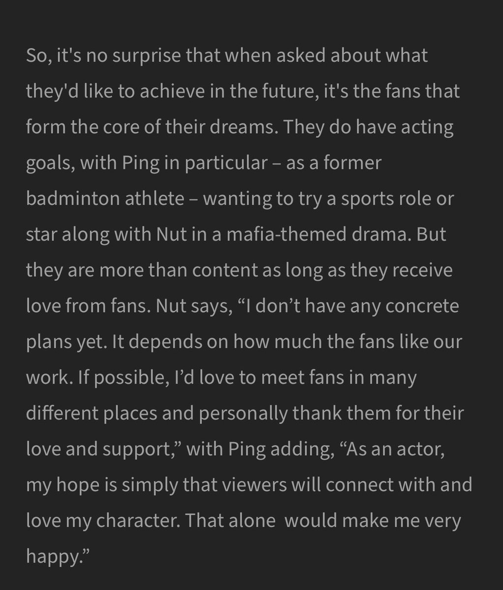Malvika Padin (@malvika_padin26) on Twitter photo Loved doing this interview! Thanks to <a href="/supanut_l/">SUPANUT ไม่อีสแตงกวา</a> and <a href="/ping_orbnithi/">ping_orbnithi</a> for taking the time to answer my questions.
Read the piece here - earmilk.com/2025/08/02/in-…
#imthemostbeautifulcount #supanut #PingOrbnithi #PingNut Loved doing this interview! Thanks to <a href="/supanut_l/">SUPANUT ไม่อีสแตงกวา</a> and <a href="/ping_orbnithi/">ping_orbnithi</a> for taking the time to answer my questions.
Read the piece here - earmilk.com/2025/08/02/in-…
#imthemostbeautifulcount #supanut #PingOrbnithi #PingNut