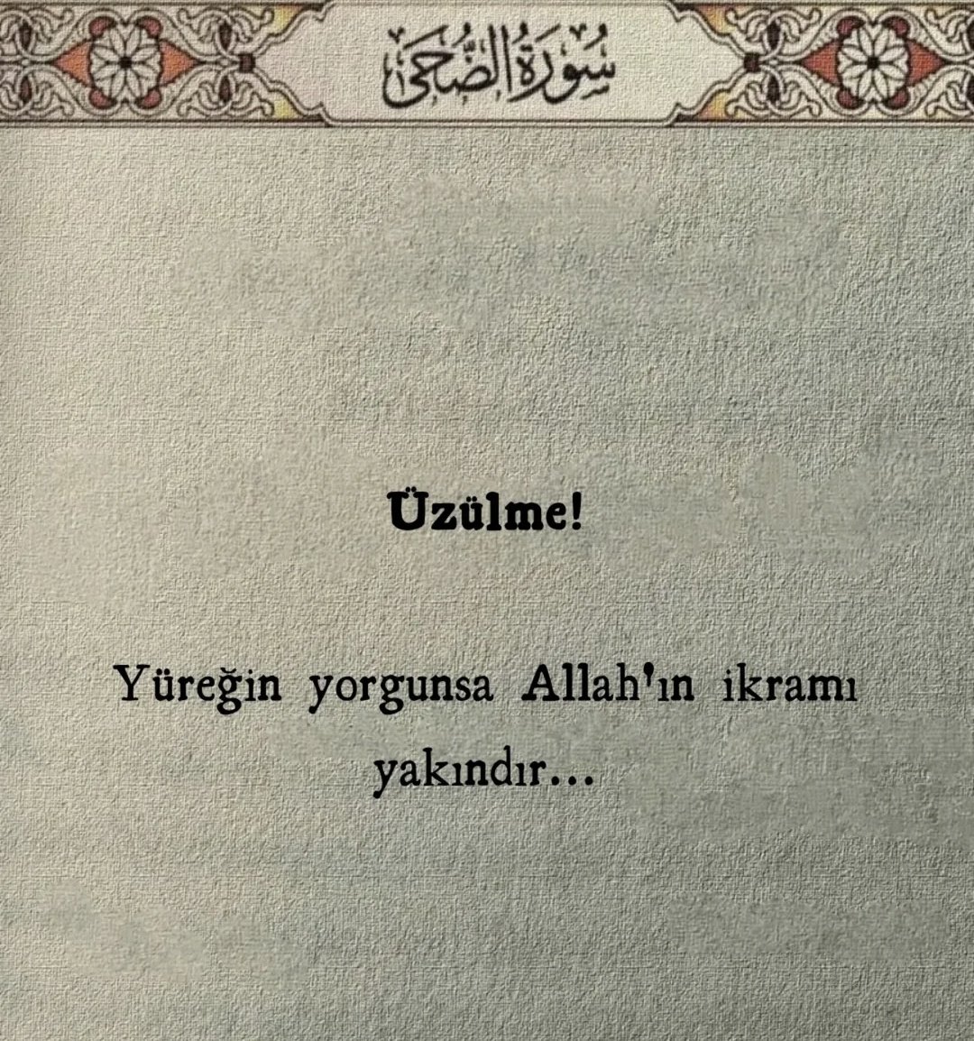 Üzülme!