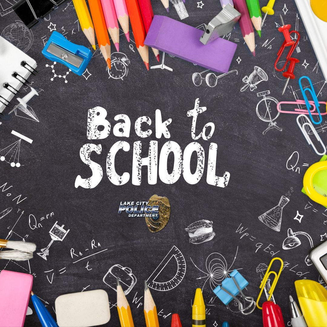 🚸 School starts in 1 week! 🚸
Expect more buses, crosswalk activity &amp; heavier traffic during morning &amp; afternoon hours. Leave early &amp; stay alert for kids walking or biking. Let’s keep our roads safe this school year! #LcFlaPd #LcFla