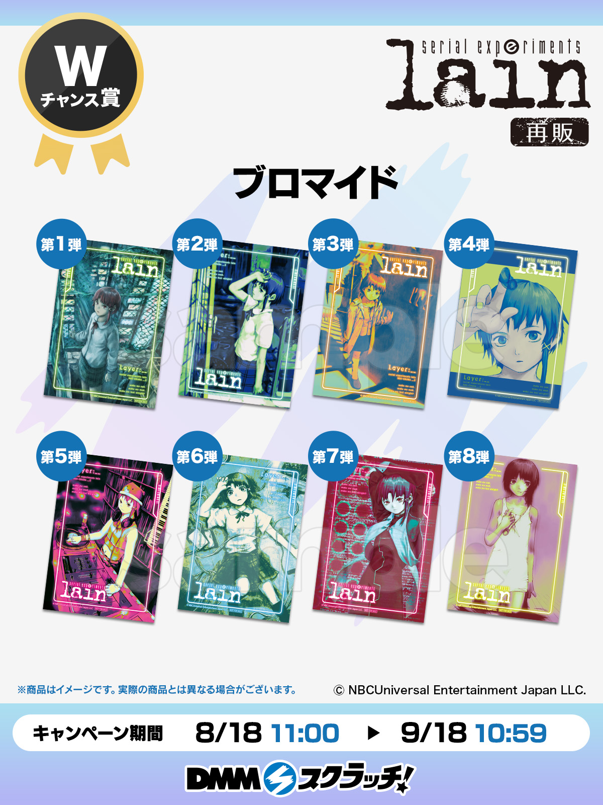 serial experiments lain DMMくじセット TVアニメ「serial experiments lain」 スクラッチ【NEO-CHARA