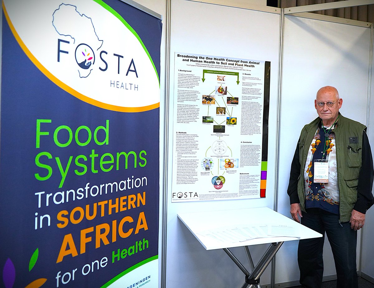 #Soil Health is a key dimension of #OneHealth: <a href="/KulimaIDS/">Kulima IDS @kulimaids.bsky.social</a>' Willem Colenbrander says it with a poster at #FANRPAN2025 in Johannesburg. More in this blogpost: lnkd.in/eMt2jzMK