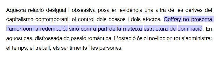 Qué ilusión ver la reseña de 'La estación' en una revista como <a href="/CaractersUV/">Revista Caràcters</a> de la Universitat de València ❤️‍🔥 

Escribe Marc Charles "Presoners d'or: l'amor en temps de control i submissió", una crítica especialmente lúcida: 
divulgacionturia.uv.es/index.php/cara…