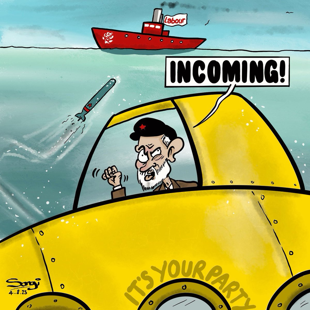 The other thing I did on Sunday in Herne Bay <a href="/HBCartoonFest/">Cartoon Festival</a> for <a href="/DailyMirror/">The Mirror</a> <a href="/Kevin_Maguire/">Kevin Maguire</a>