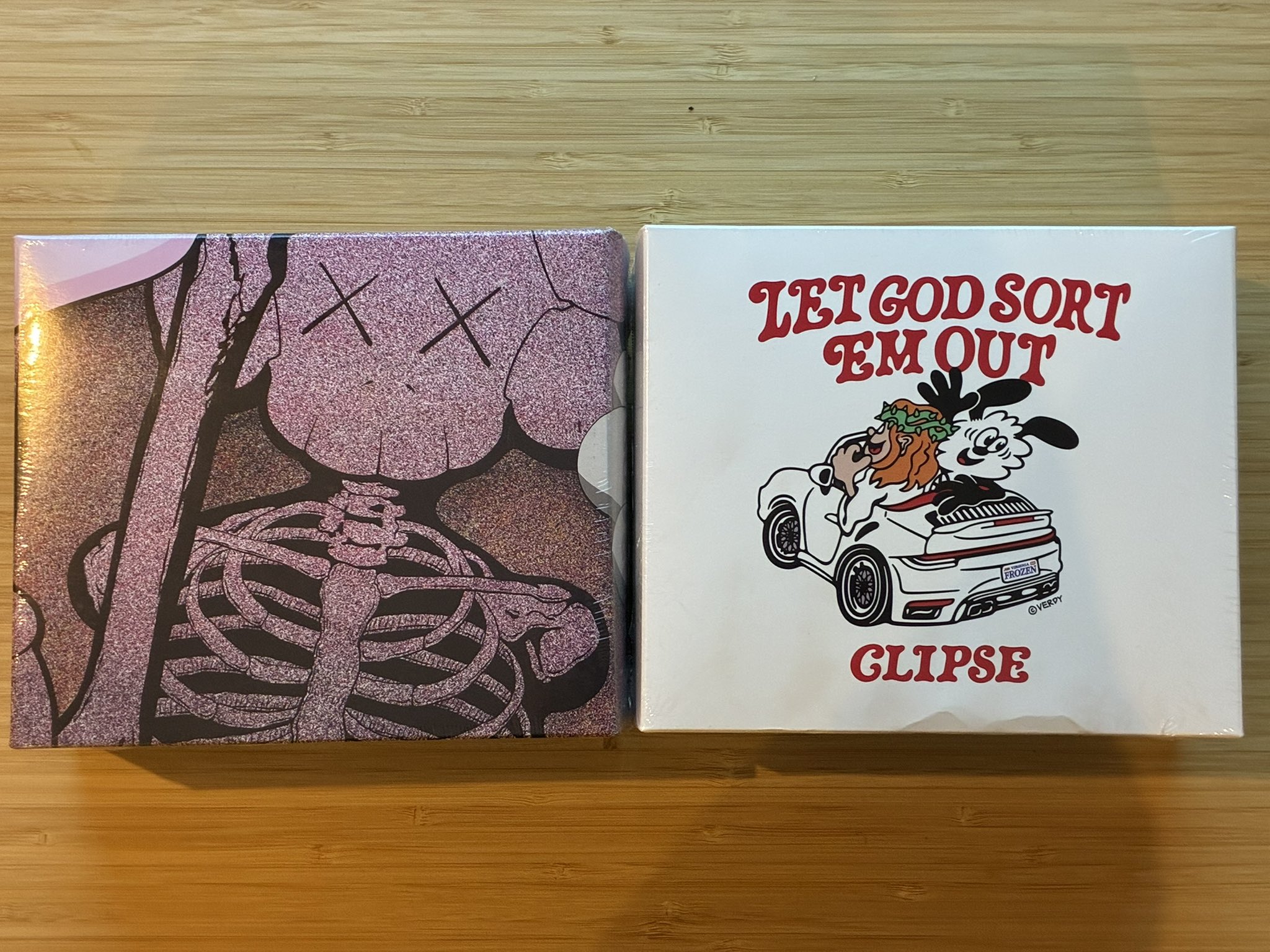 KAWS x CLIPSE CD and TEE BOX SET2 Mサイズ KAWS x Clipse LGSEO Tee 2 Box Set Black - SS25 - US