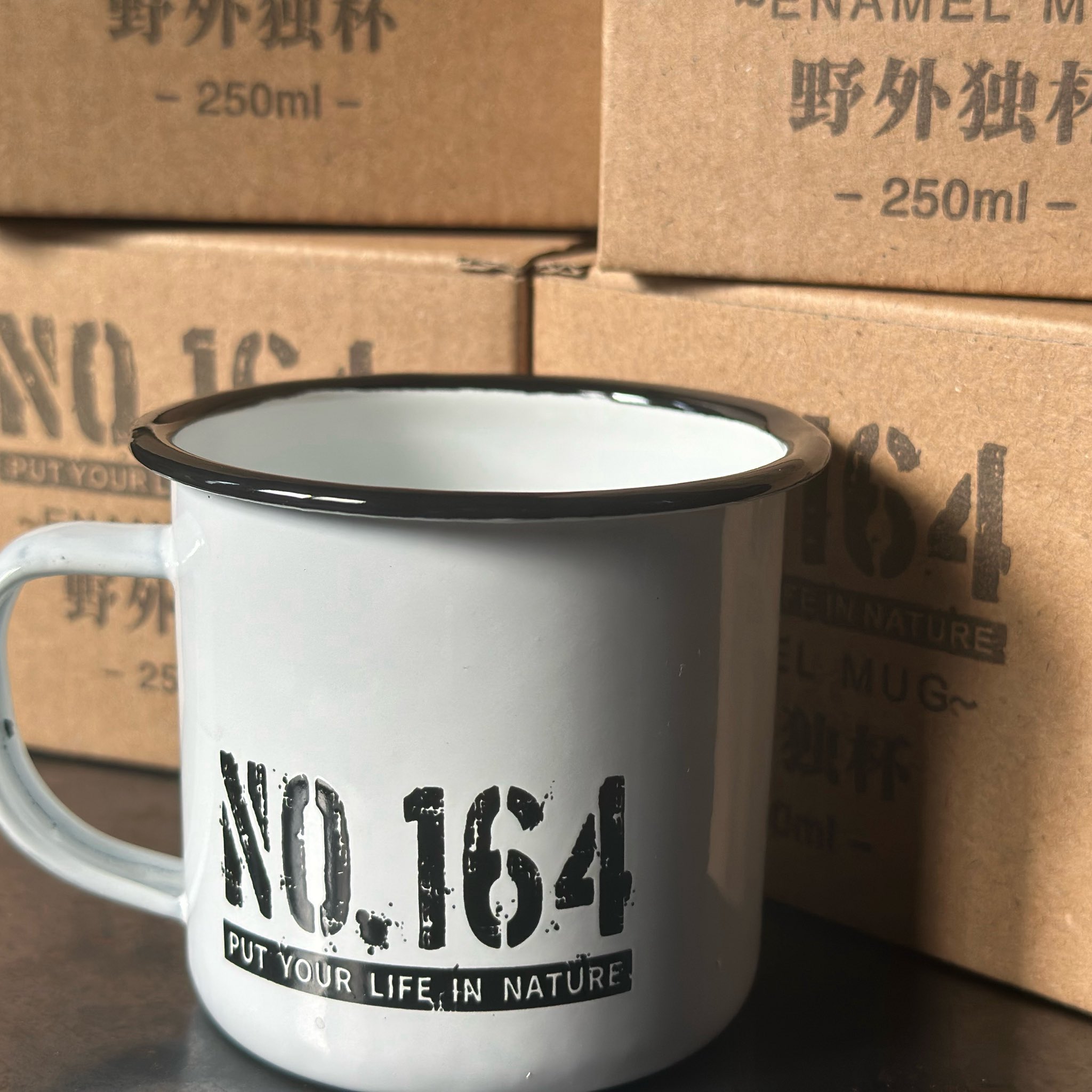 新品未使用 ヒロシ NO.164 野外独杯 マグカップ ホーロー ③ ヒロシ NO.164 野外独杯 マグカップ ホーロー 新品未使用 送料