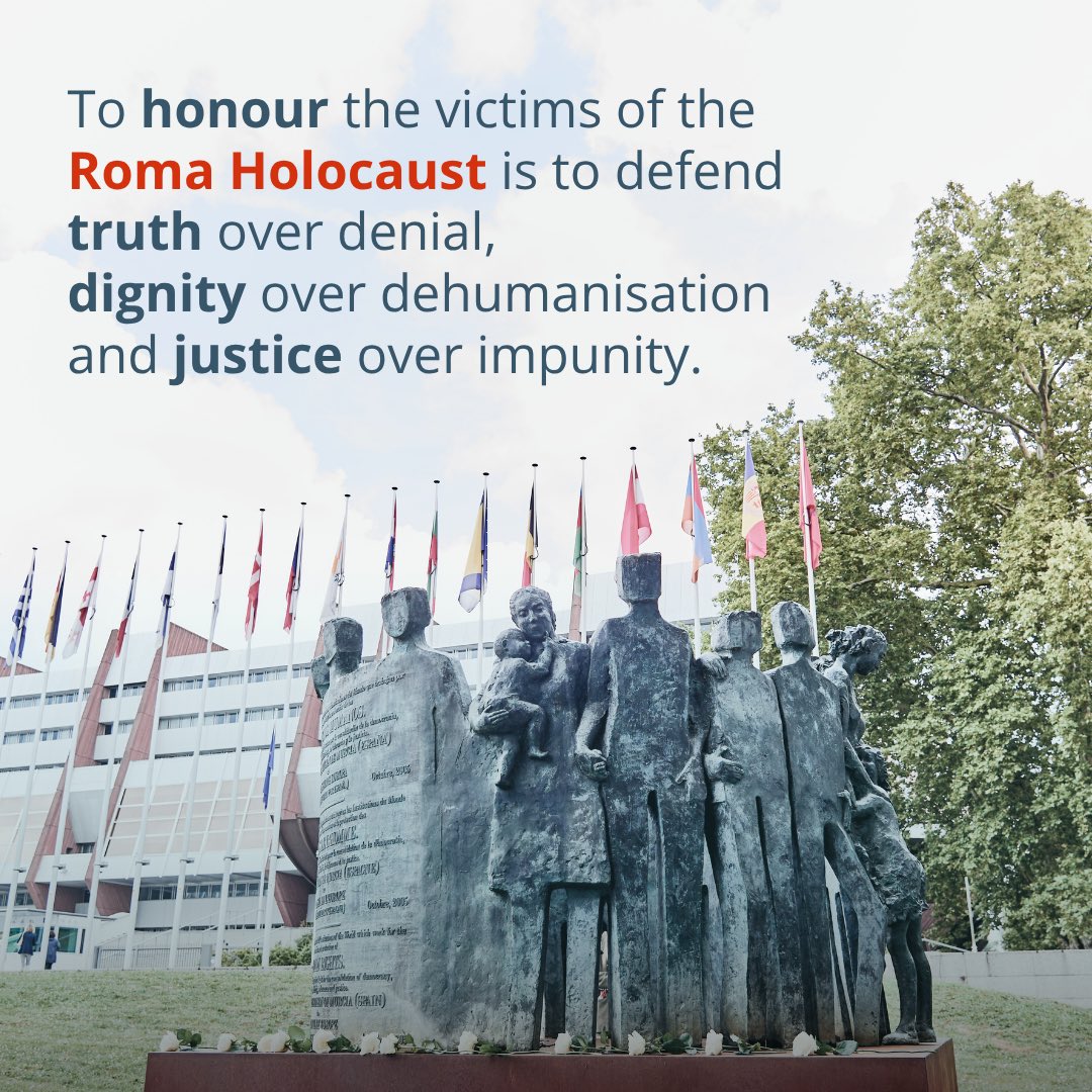 Centrul Pro European #BNRM @BiblioNationala (@cpescmd) on Twitter photo 🇪🇺European #RomaHolocaust Memorial Day
<a href="/alain_berset/">Alain Berset</a> <a href="/coe/">Council of Europe</a> : A-i onora pe #romii victime ale #Holocaust ului înseamnă a apăra adevărul în fața negării, demnitatea în fața dezumanizării și justiția în fața impunității.
t.ly/-aEbN (02.08.25) 🇪🇺European #RomaHolocaust Memorial Day
<a href="/alain_berset/">Alain Berset</a> <a href="/coe/">Council of Europe</a> : A-i onora pe #romii victime ale #Holocaust ului înseamnă a apăra adevărul în fața negării, demnitatea în fața dezumanizării și justiția în fața impunității.
t.ly/-aEbN (02.08.25)