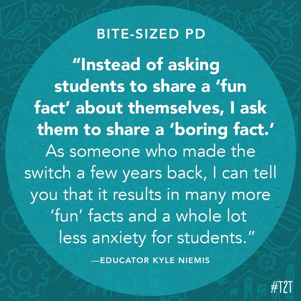 Ask for boring facts, and you may get some not-so-boring results, says educator <a href="/KyleNiemis/">Kyle Niemis</a>:
