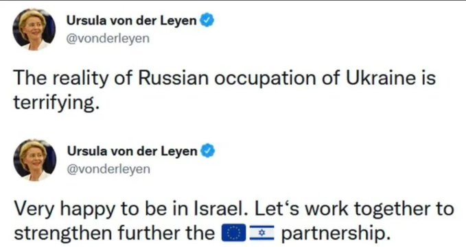 Il ribrezzo vomitevole, il degrado morale, l'abisso umano e politico di #UrsulavonderLeyen