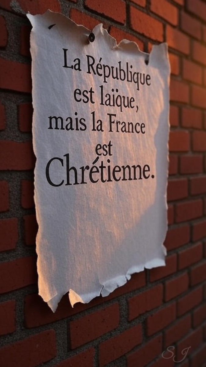 🇫🇷 La République est laïque, mais la France est chrétienne.