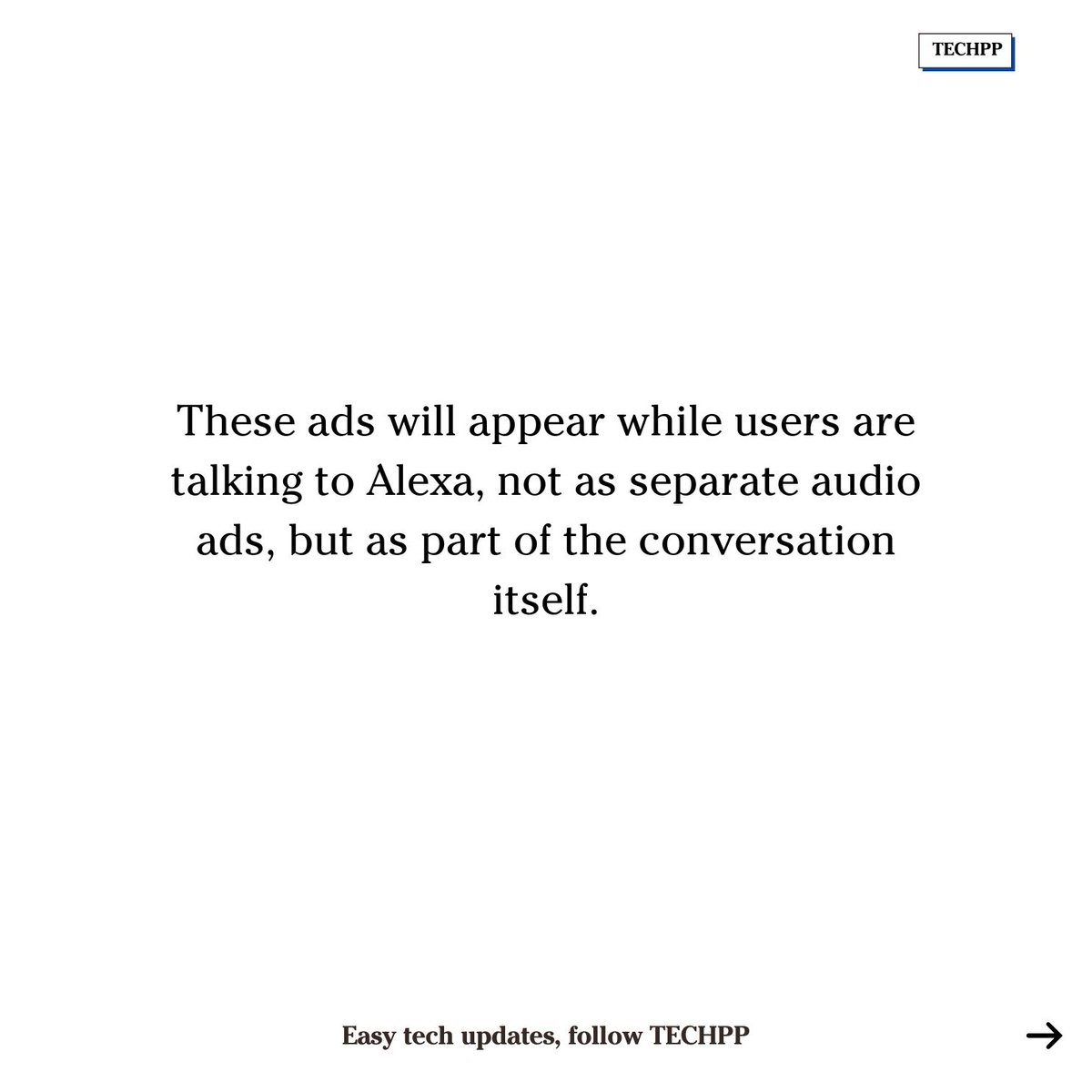 techpp's tweet image. Amazon plans to show ads inside Alexa+ AI chats, according to CEO Andy Jassy

#AlexaPlus #AmazonAI #VoiceAds #Google #Googlehome #Next