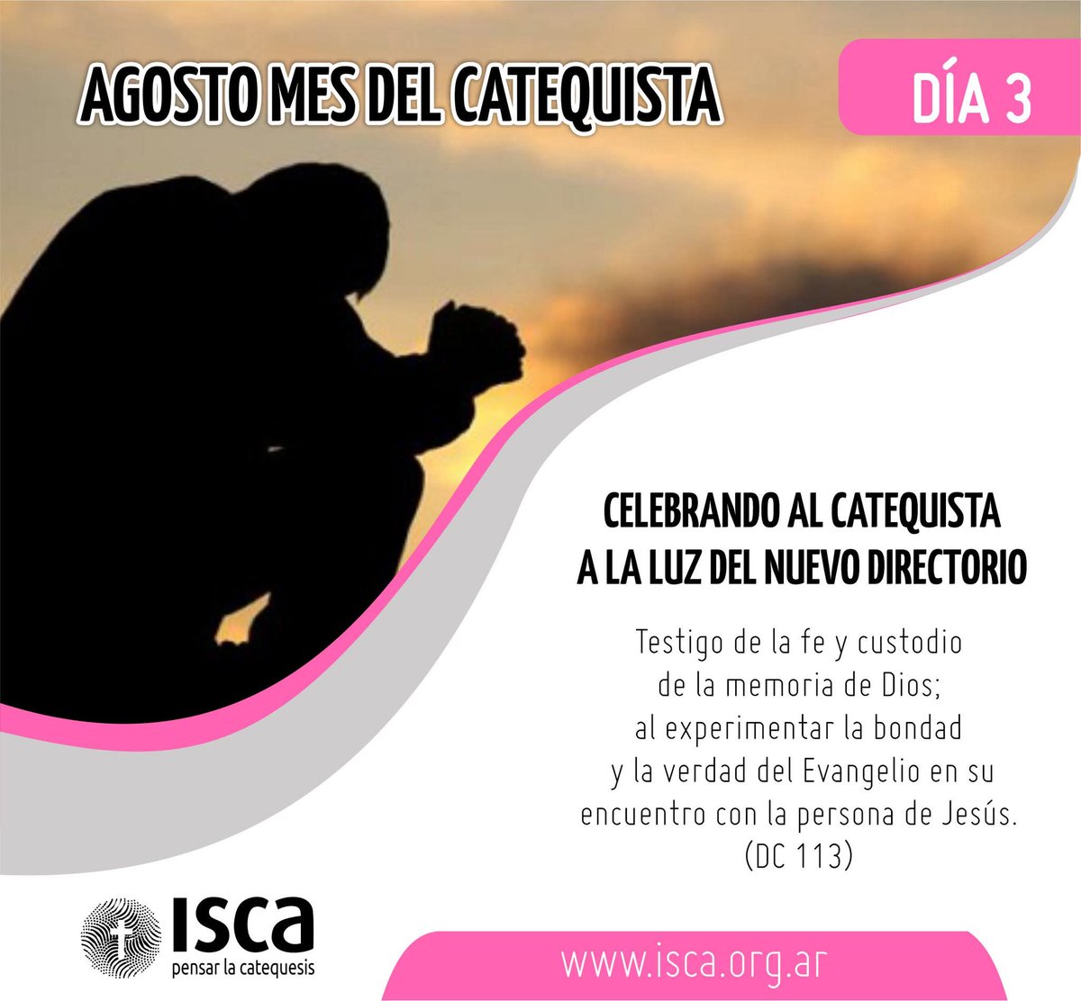 ISCA_CEA's tweet photo. 🔔📢 #MesDeAgosto: “MES DEL CATEQUISTA” 👦👩👣📖🎒🕯

#MesDelCatequista #21MC #AgostoMesDelCatequista #DiaDelCatequista #21deAgosto #catequesis #catequista #ISCA​​ #ISCA2025 #PensarLaCatequesis #InstitutoSuperiorCatequesisArgentina #Catequesis #Catequistas https://t.co/H9D9yWDMk0