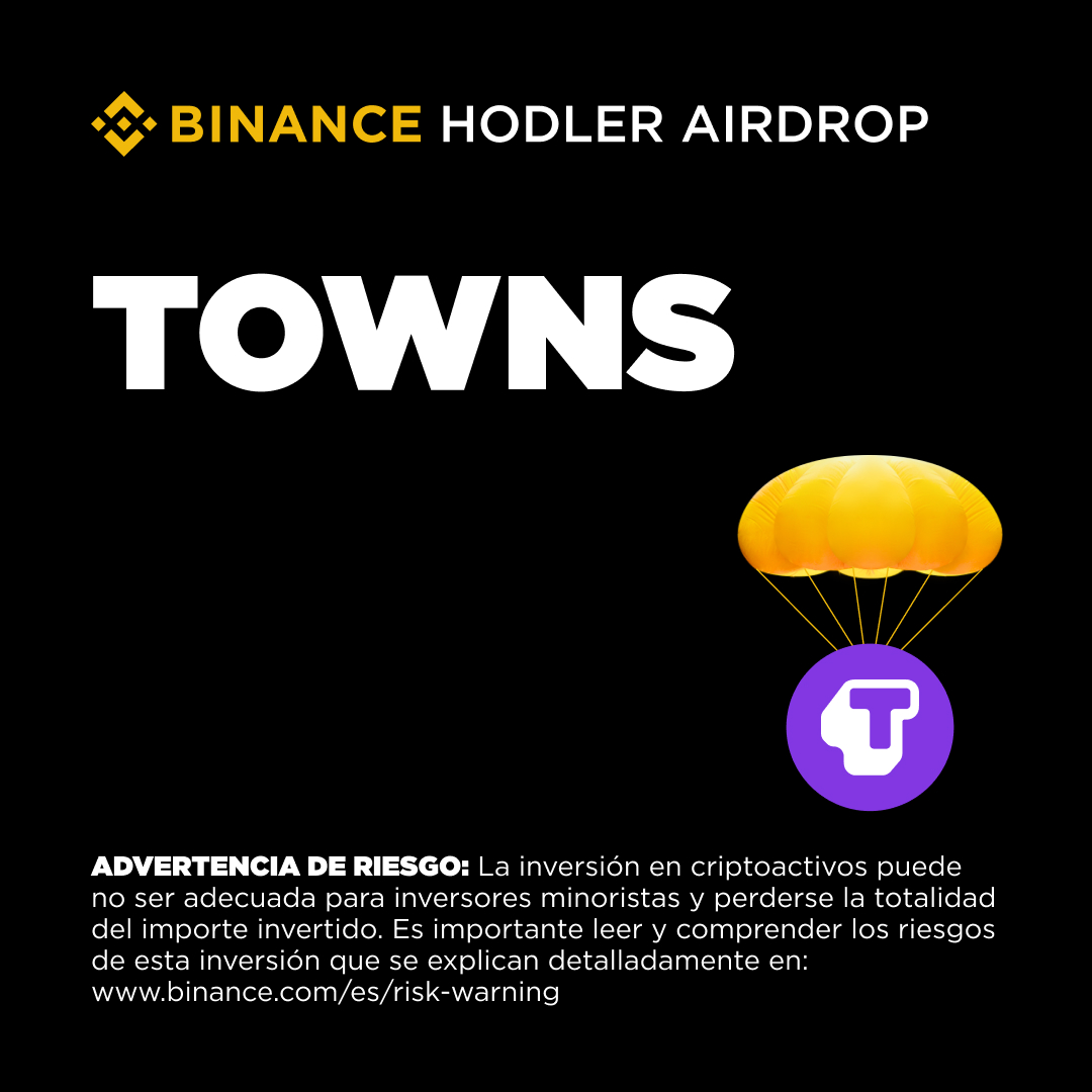 ¡Presentamos Towns (TOWNS) en los airdrops de Binance HODLers!

Gana #TOWNS por tener tus #BNB Simple Earn 👉 binance.com/es/support/ann…