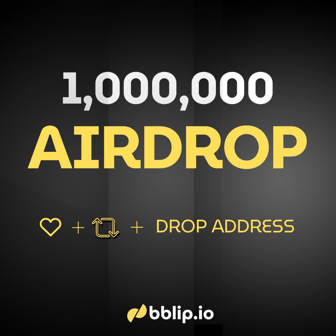 Booba Blip (@boobablip) on Twitter photo 🚨 $BBLP Airdrop Alert!
Claim your share of 1,000,000 $BBLIP 💸
🎯 Like + Retweet
👥 Follow <a href="/BblipProtocol/">Bblip Protocol</a> + 🔔
📩 Drop your address below!
Don’t miss out – limited to first 1,000 users!
#Solana #Airdrop #CryptoGiveaway #DeFi 🚨 $BBLP Airdrop Alert!
Claim your share of 1,000,000 $BBLIP 💸
🎯 Like + Retweet
👥 Follow <a href="/BblipProtocol/">Bblip Protocol</a> + 🔔
📩 Drop your address below!
Don’t miss out – limited to first 1,000 users!
#Solana #Airdrop #CryptoGiveaway #DeFi