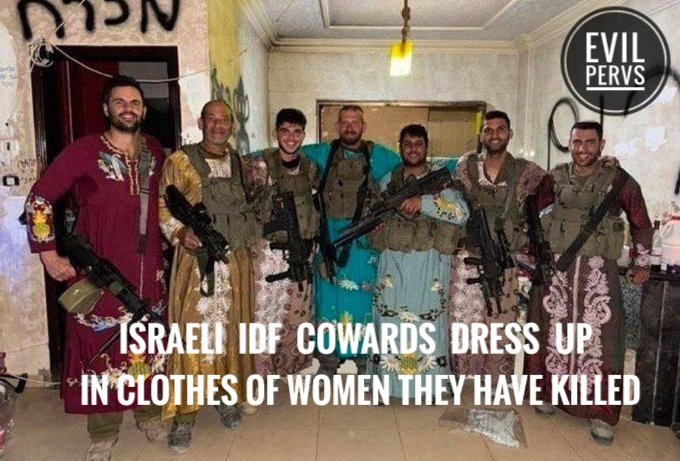 <a href="/AdameMedia/">ADAM</a> <a href="/WANTS911/">We Are Not The Same</a> This Jewish rabble, known as the IDF (Israeli Dog Faeces) have proven so many times they are just child murderers and perverts.