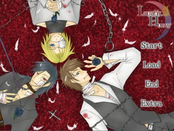 2009년作 
공략캐릭터 전원 극렬 얀데레
15금 무료 동인 오토메 게임
&lt;Lunatic Honey ~세상에서 네가 제일 좋아~&gt;
현재로서는 홈페이지 접속이 안되는고로
다시 플레이할 방법이 요원할 것 같은데.
당시 정말, 작정한 동인서클의 과감한
노빠꾸 직진 정신을 체감하게 된 작품입니다.