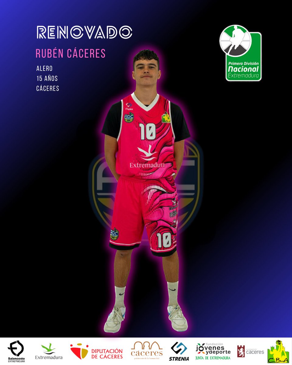 Rubén Cáceres. Renovado ✅

🙌 El alero cadete de tan solo 15 años formará parte del primer equipo de cara a la temporada 25-26.

🏀 Rubén se convierte en la segunda pieza confirmada de la plantilla.