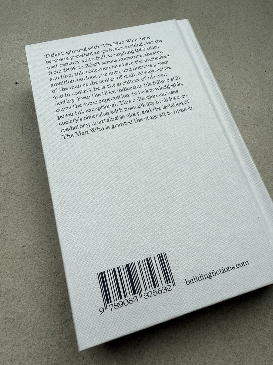 The Man Who kocht een goed boek.