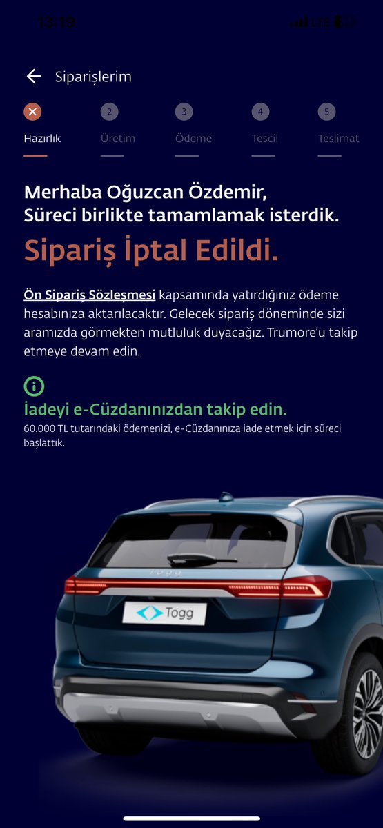 Teşekkürler <a href="/Togg2022/">Togg</a> #togg 
Hadi gidelim yurtdışından