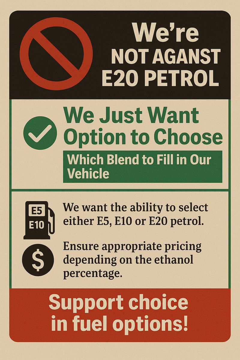 Kapil (@kapsology) on Twitter photo Hello <a href="/nitin_gadkari/">Nitin Gadkari</a> <a href="/HardeepSPuri/">Hardeep Singh Puri</a> ji
Millions of Indian car & bike owners are suffering because of your decision to force E20 Petrol on consumers.
We have paid GST, we have paid road tax, we have paid bank interest, not to make our cars/bike obsolete in just 3-4 years! Hello <a href="/nitin_gadkari/">Nitin Gadkari</a> <a href="/HardeepSPuri/">Hardeep Singh Puri</a> ji
Millions of Indian car & bike owners are suffering because of your decision to force E20 Petrol on consumers.
We have paid GST, we have paid road tax, we have paid bank interest, not to make our cars/bike obsolete in just 3-4 years!