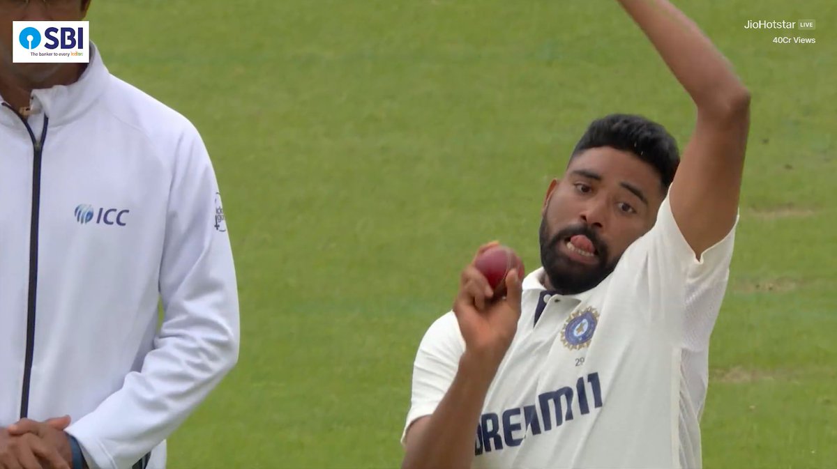 MIYAN MAGIC AT OVAL 🔥 

Mohammad Siraj only hope of team India takes big Wickets of Jamie Smith on 2 Runs.