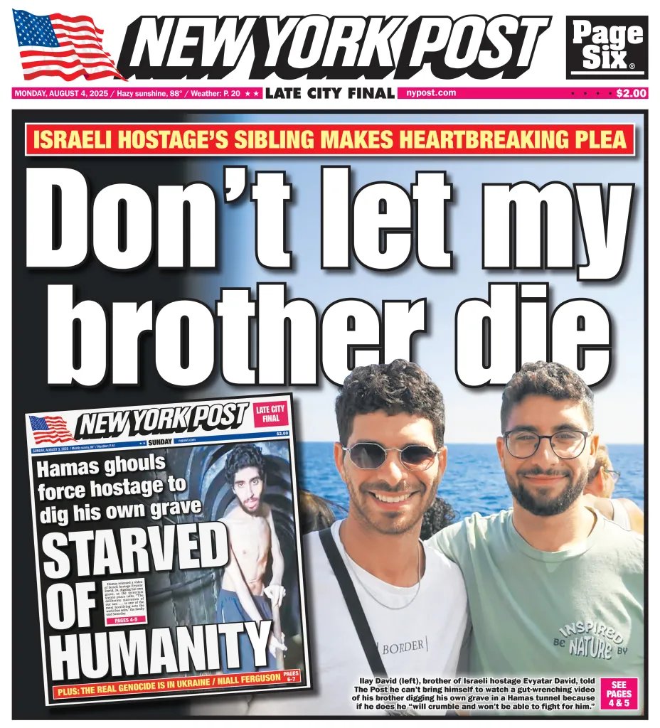 nypost's tweet image. Today&apos;s cover: Dear President Trump: ‘Don’t let my little brother die like this’ trib.al/SPZwMTW