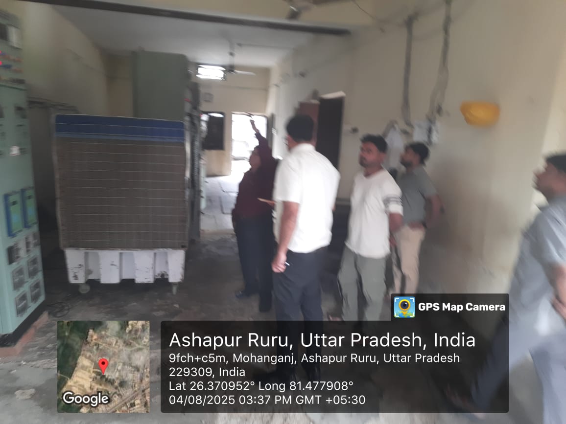 आज दिनांक 04.08.2025 को अधीक्षण अभियंता विद्युत वितरण मण्डल गौरीगंज के द्वारा उपकेंद्रों का औचक निरीक्षण किया गया।
<a href="/myogiadityanath/">Yogi Adityanath</a> <a href="/CMOfficeUP/">CM Office, GoUP</a> <a href="/MVVNLmd/">MVVNL</a> <a href="/UPPCLLKO/">UPPCL</a> <a href="/MVVNLHQ/">Madhyanchal Vidyut Vitran Nigam Limited</a> <a href="/mduppcl/">MDUPPCL</a> <a href="/ChiefAyodhya/">Chief Engineer Ayodhya zone</a> <a href="/aksharmaBharat/">A K Sharma</a> <a href="/ChairmanUppcl/">Chairman Uppcl</a> <a href="/DmAmethi/">DMAmethi</a> <a href="/CMOfficeUP/">CM Office, GoUP</a>