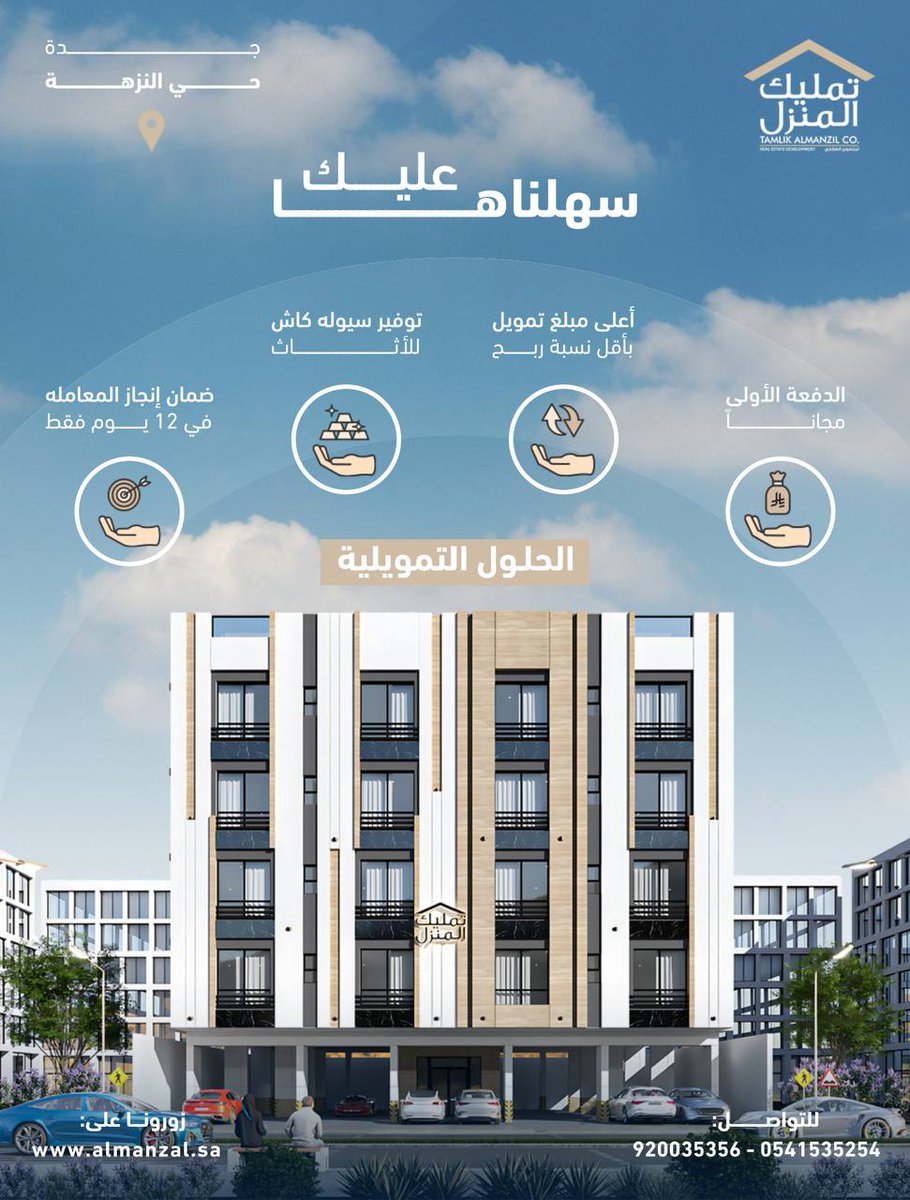 مع تمليك المنزل العقارية 
تمويلك صار أسهل 
#تمليك_المنزل #حلول_تمويلية #تمليك