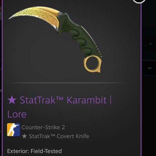 Doing a CS2 giveaway this time, StatTrak Karambit Lore FT

To enter: follow me, like &amp; repost this post

Winner will be picked on August 25
