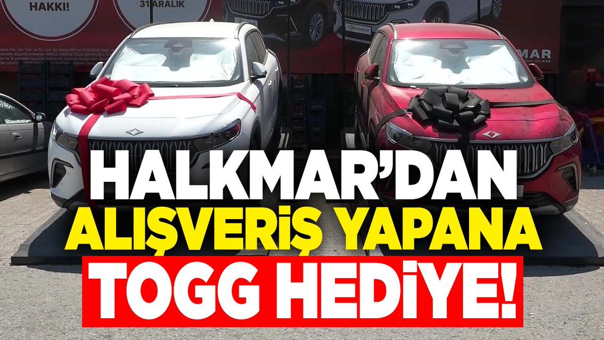 Halkmar'dan alışveriş yapana TOGG hediye!
Detaylar: duzceninsesi.com.tr/haber/25868214…

#düzce #alışveriş #togg #halkmar #market