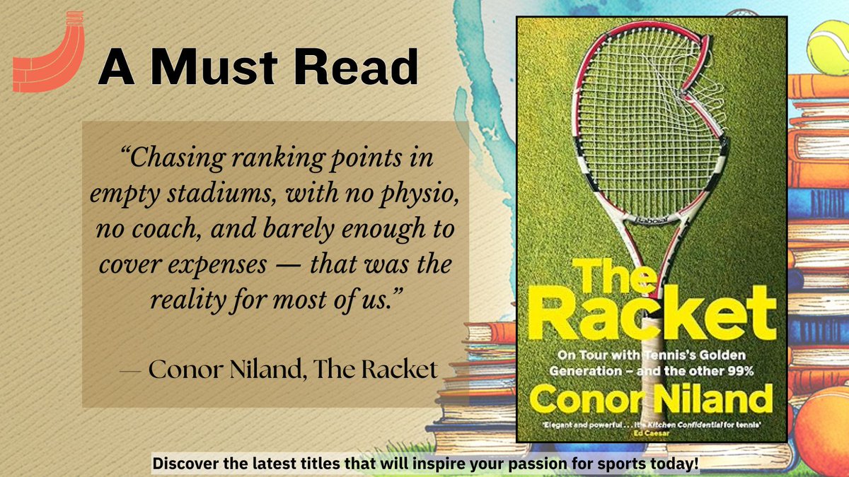 Ekamra Sports Literature Festival (@ekamrasportslit) on Twitter photo Must Read
The Racket
by <a href="/conorniland1/">Conor Niland</a>
"Most tennis books are about the winners. This one's about the 99%.
It is a gripping, brutally honest journey through life on the edges of pro tennis. 🎾📘
#Ekamrasportslitfest #SportsBooks #Tennis #TheRacket Must Read
The Racket
by <a href="/conorniland1/">Conor Niland</a>
"Most tennis books are about the winners. This one's about the 99%.
It is a gripping, brutally honest journey through life on the edges of pro tennis. 🎾📘
#Ekamrasportslitfest #SportsBooks #Tennis #TheRacket