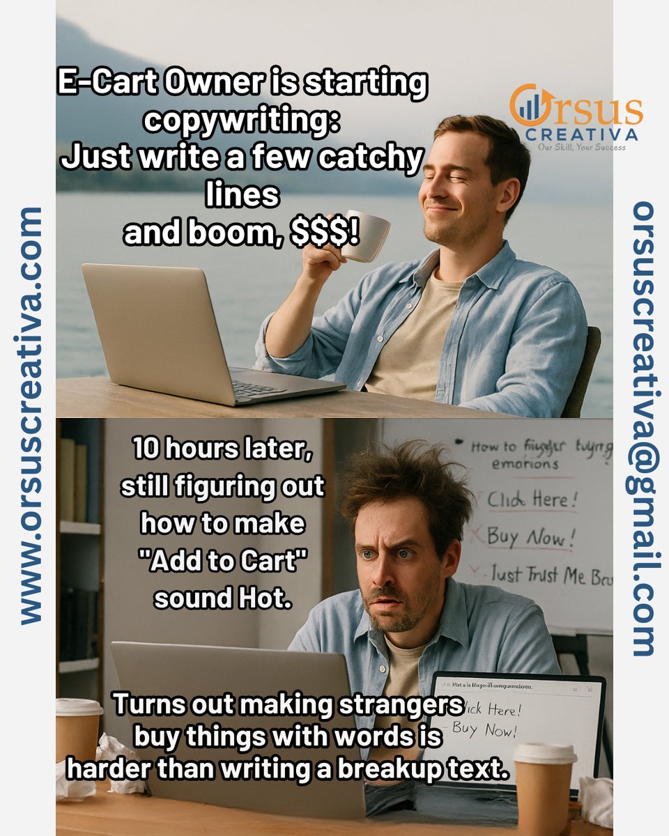 somadritawork's tweet image. Copywriting is NOT just “fancy words.”
It’s understanding psychology, behavior, and what makes people click.
#WordsThatConvert #DigitalMarketing