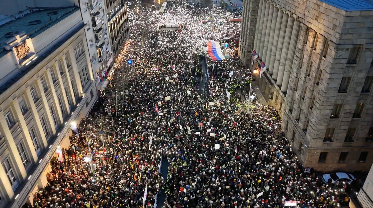 Independent human rights experts:

“What we are witnessing in #Serbia is systematic attempt to silence critical voices and dismantle independence of academic institutions. 

This is not just a student protest; it is a test of human rights accountability &amp; democratic resilience.”