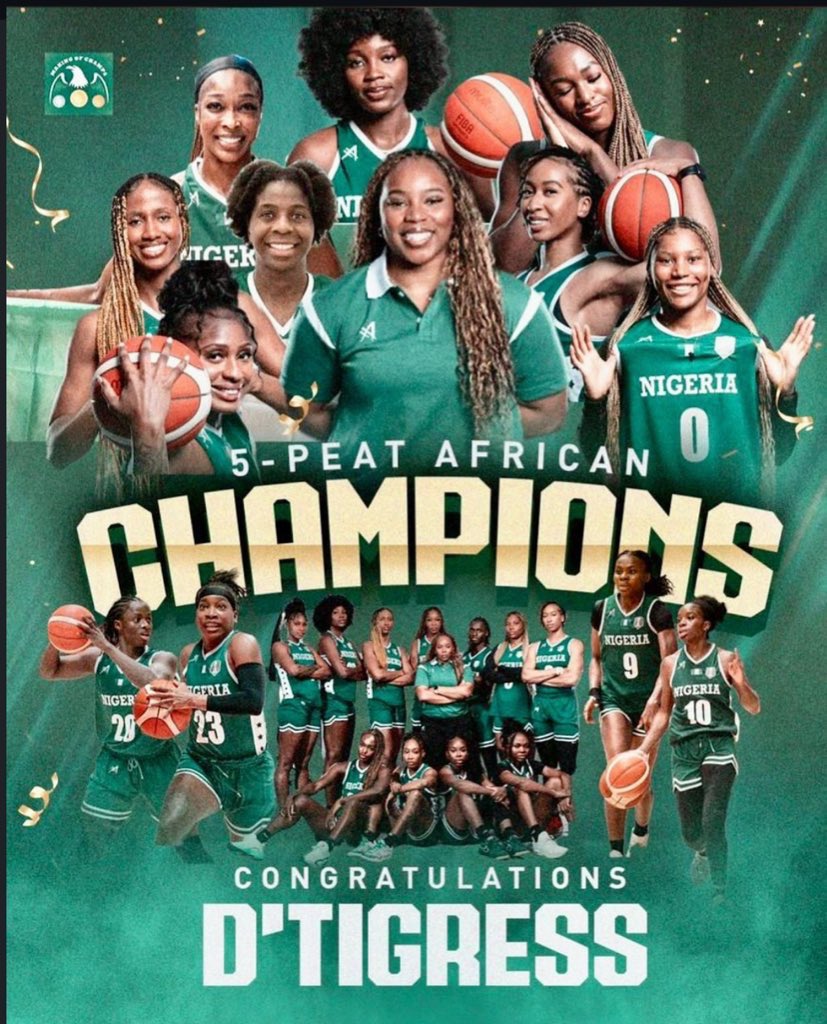 Five consecutive championship titles.
Seven in total.
These are not just stats, they are proof that excellence is repeatable when strategy, grit, and belief align.
Congratulations!! 🏆🏆

#NigerianExcellence #5peatchampions #Greaterlagosisrising