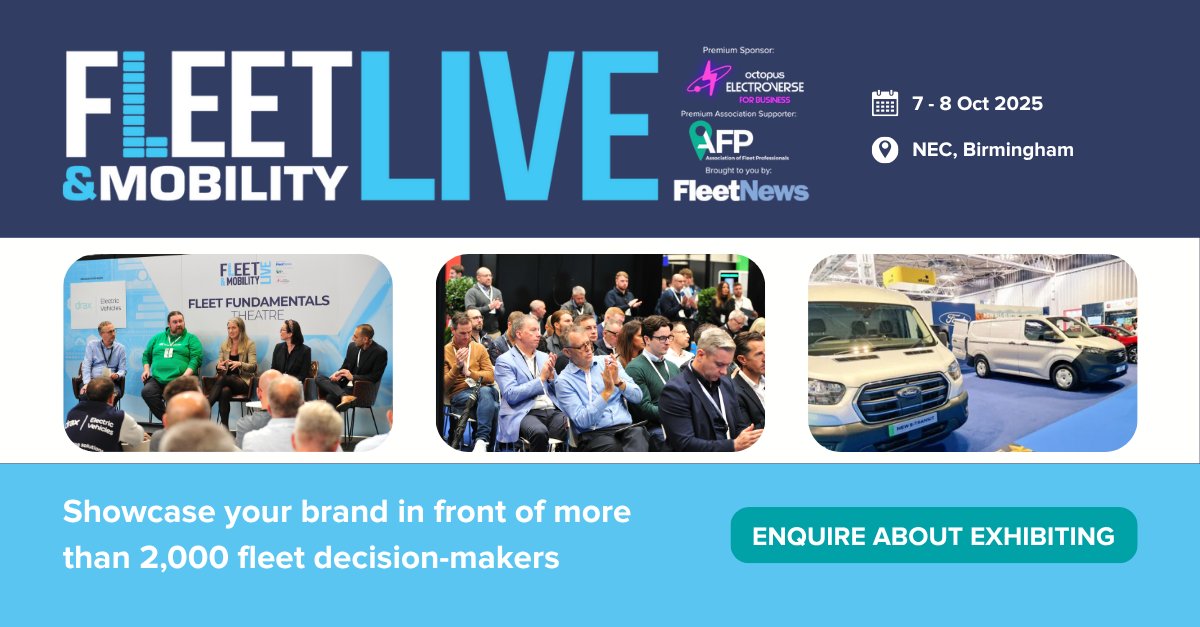 🚗 Looking to connect with real decision-makers?

#FleetandMobilityLive gives you access to 2,000+ fleet &amp; mobility professionals, including those in procurement, finance, HR, &amp; operations.

7–8 October at NEC Birmingham.

Enquire about exhibiting today: ow.ly/tBmm50WxT8w