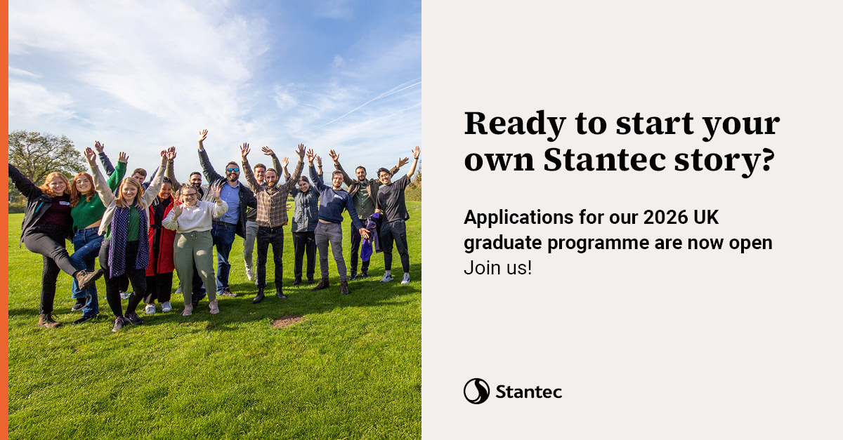 Stantec (@stantec) on Twitter photo Want to kickstart your career in an award-winning consultancy? Applications for our #GraduateProgramme are open! Apply here: stantec.co/4fkQov9 Want to kickstart your career in an award-winning consultancy? Applications for our #GraduateProgramme are open! Apply here: stantec.co/4fkQov9