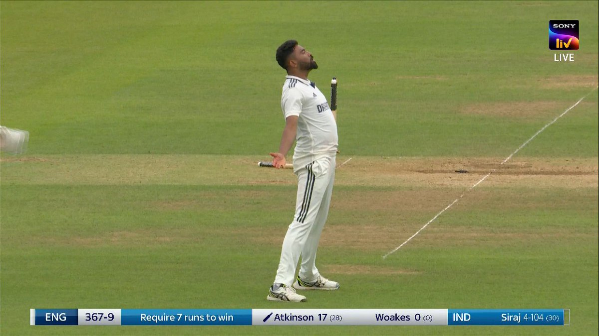 AmanDixit200's tweet image. What a Match!!!!! 🇮🇳🇮🇳 #ENGvINDTest  #INDvsEND #Siraj