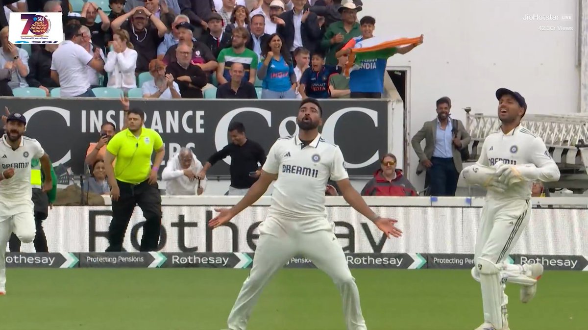 - 23 wickets.
- 185.3 overs.
- Played all 5 Tests.

Running hard in the 25th day of the Test series, one of the never say no attitude from the Indian Test history, Mohammed Siraj is a Hero of this Generation. ❤️

TIME TO SALUTE THE WARRIOR FOREVER IN THE MODERN ERA...!!!