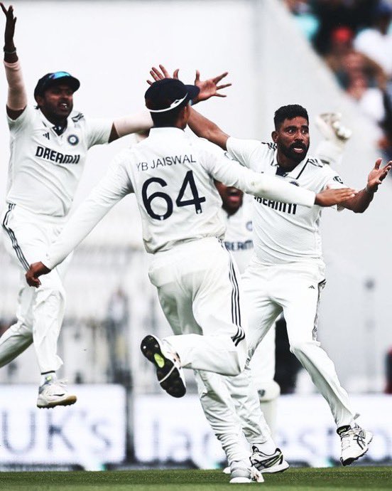 ShubhamJatalNcp's tweet photo. VICTORY SEALED 🇮🇳🔥
India defeats England in style to level the Test series 2-2
Top-class bowling, solid batting & unmatched passion 💯
This is pure Test cricket domination. Well played, Team India! 🏏👏
#INDvsENG #TeamIndia #TestWin #Cricket https://t.co/jxTB3w8TRa