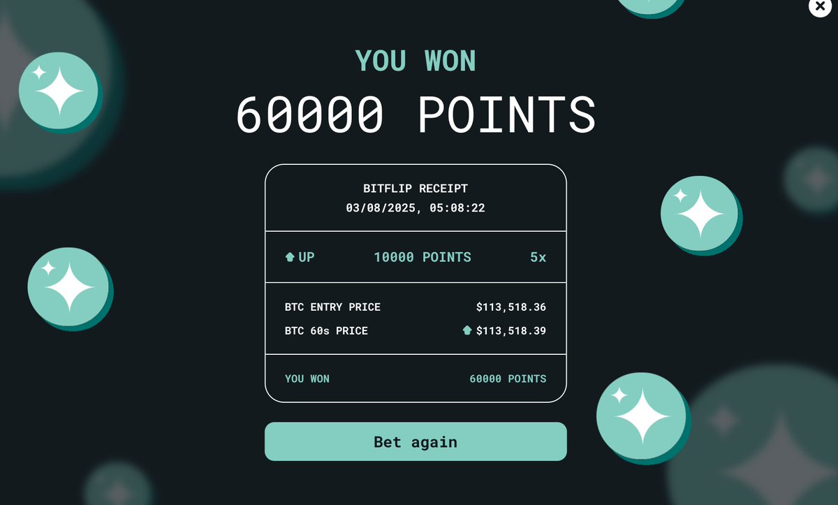 60k points in one bet, phew.

gnoma to the belivers