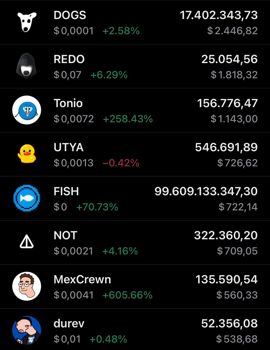 Bought a few <a href="/ton_blockchain/">TON 💎</a> memecoins 💎