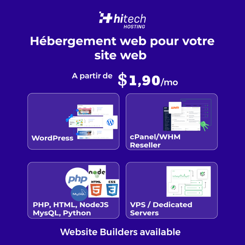 hi_hosting23's tweet photo. Hébergement web pour votre site à partir de 1.90$ par mois. 

* Certificat SSL gratuit
* PHP, Python, HTML, NodeJs, Laravel
* WordPress Disponible
* Activation immédiate
* Paiement mobile accepté
* PHP, Python, HTML
* Nom de domaine .cd disponible