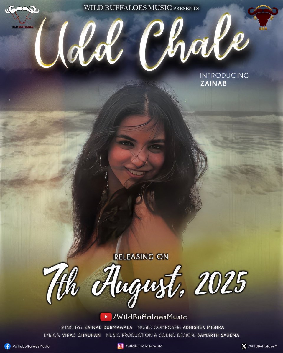 Releasing on 7th August, 2025 ❗️

WBM presents, ‘Udd Chale’, a refreshing new track, sung by the young and talented, Zainab! 

#UddChale #Zainab #AbhishekMishra #SamarthSaxena #Staytuned