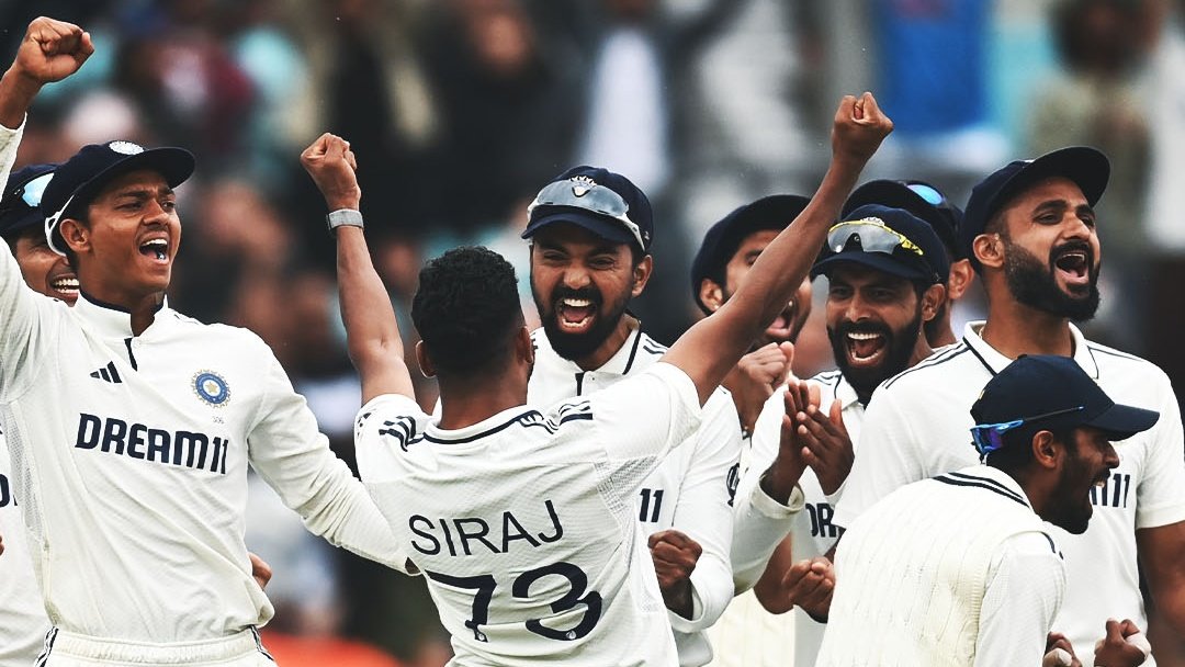 INDIA WIN BY 6 RUNS AT THE OVAL! 🇮🇳🔥
What. A. Match. One of the greatest Tests ever played — pure drama, grit, and heart-stopping tension till the last ball!

This is why we LOVE Test cricket. 🏏
Historic. Heroic. Unforgettable.
#INDvsENGTest
