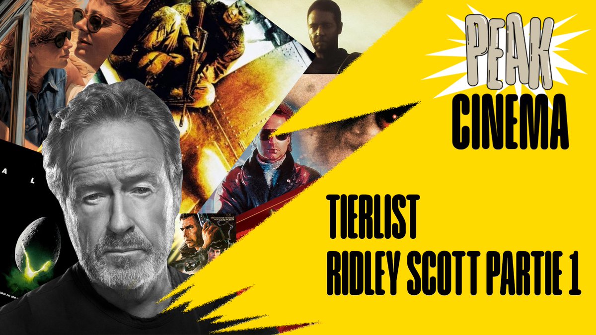 TIERLIST RIDLEY SCOTT PARTIE 1 ✅
Ses 13 premiers Films (1977-2001) à classer de Poubz 🗑️à Peak ⭐️
En exclusivité pour nos donateurs Patreon 🍿
👉patreon.com/peakcinema