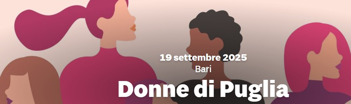 Bari, protagoniste dell’economia: il valore della rappresentanza femminile.
Alla Fiera del Levante 'Donne di Puglia', il 19 settembre.
Partecipa Luciana Di Bisceglie, presidente Unioncamere Puglia. 
imprenditoriafemminile.camcom.it/P42A3393C3S2/B…