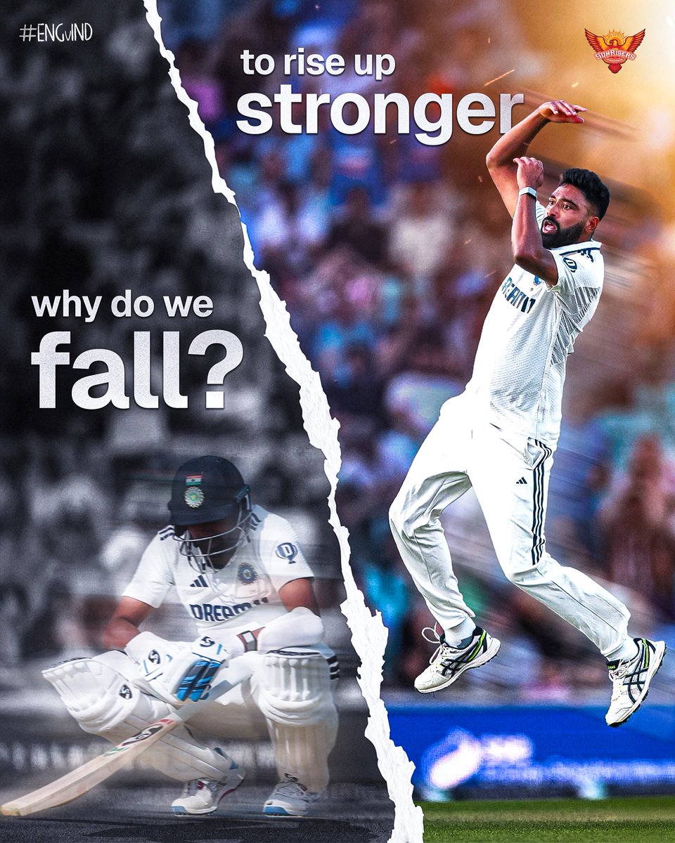 SunRisers's tweet image. The beauty of time? It changes! 💙

Mohammed Siraj | #PlayWithFire | #ENGvIND