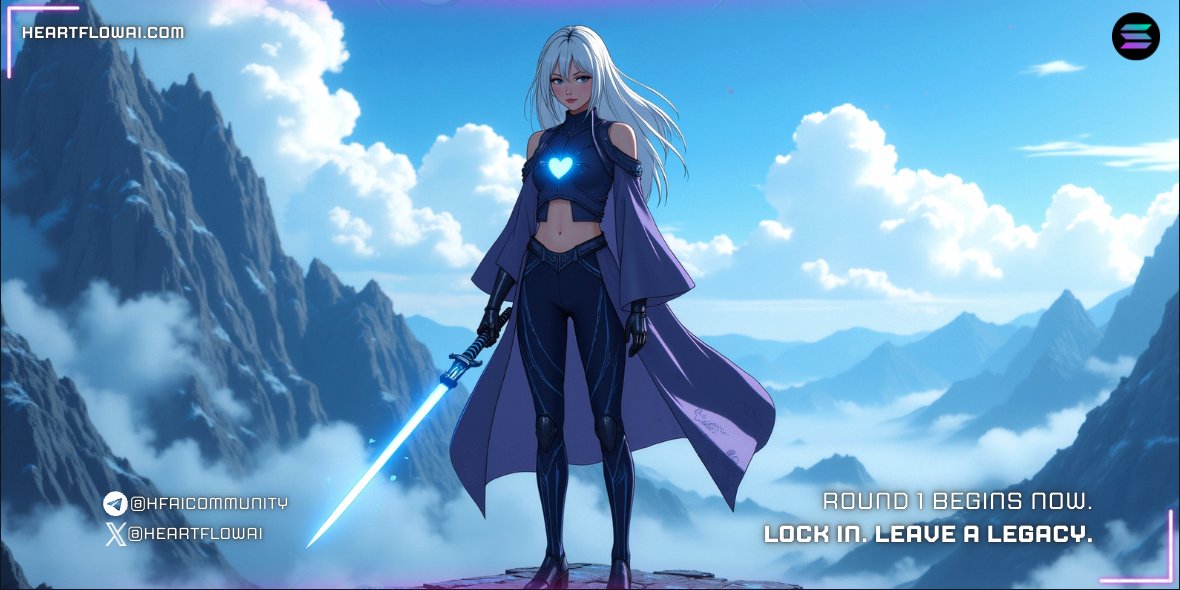 HEARTFLOWAI RAID COMP - WEEK 1/5🎇
Six souls will rise. Rewards in $SOL. Ends Sunday.

This is not a vibe game.
This is a war for the best community.

Bring the heat. Win rewards.
We’re rewarding 6 participants:
🥇 1st - $30
🥈 2nd - $25
🥉 3rd - $20
🏅 4th–6th - $15 each